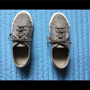 Superga Grey Flannel Tennis Shoes